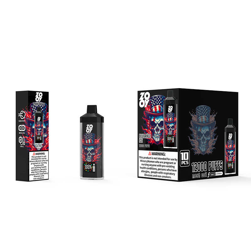 Одноразовая электронная сигарета с силиконовым мундштуком Zooy Vape Ghosts 12000 затяжек