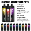 Несколько вкусов ZOOY VAPE SHIAHA 20000 PUFFS