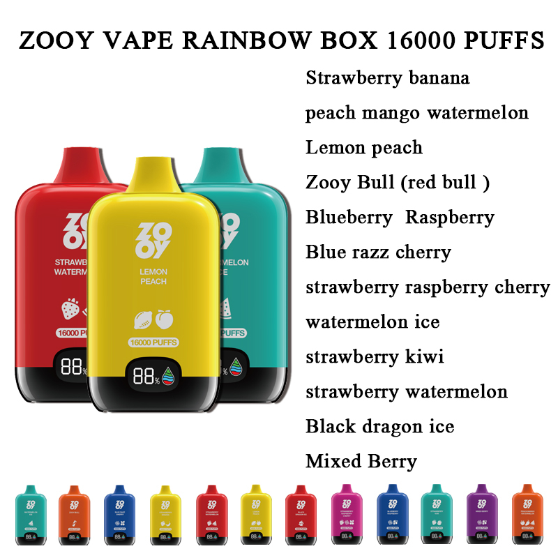 ZOOY VAPE RAINBOW BOX 16K