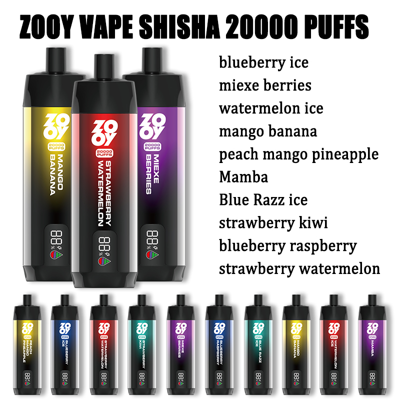 Европейские склады Несколько вкусов ZOOY VAPE SHIAHA 20000 PUFFS